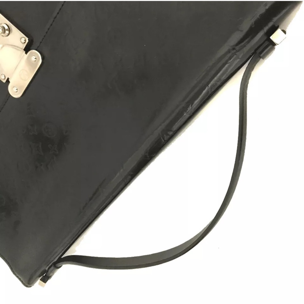 Authentic Louis Vuitton Monogram Mini Glace Anushka GM Hand Bag Black - Picture 7 of 16